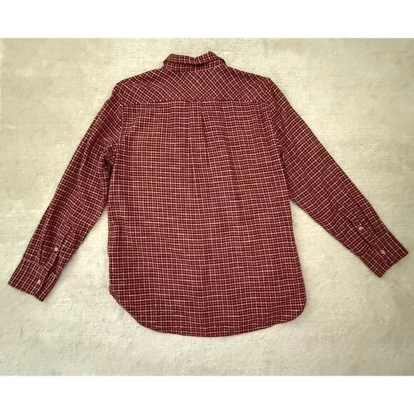 J Crew Red Plaid Shirt Womens Size 6 Flannel Button Down Classic Fit NWT Casual - Picture 5 of 10